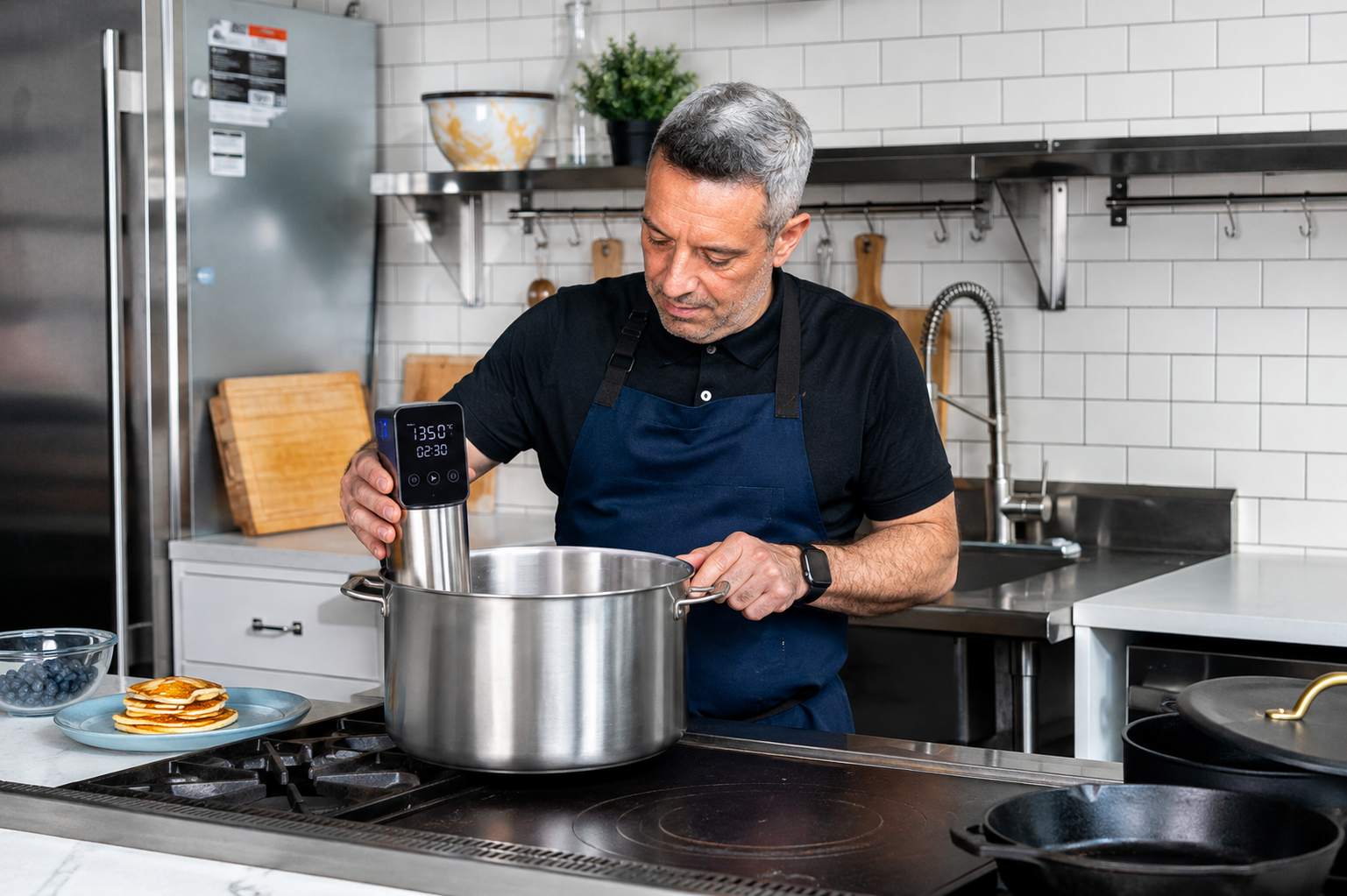 Sous-vide cooking process preserving nutrients in fresh dog food