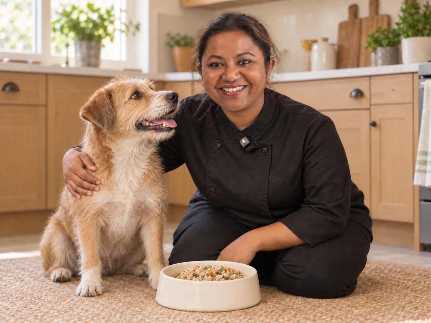 Aarthi Sampath with Penny