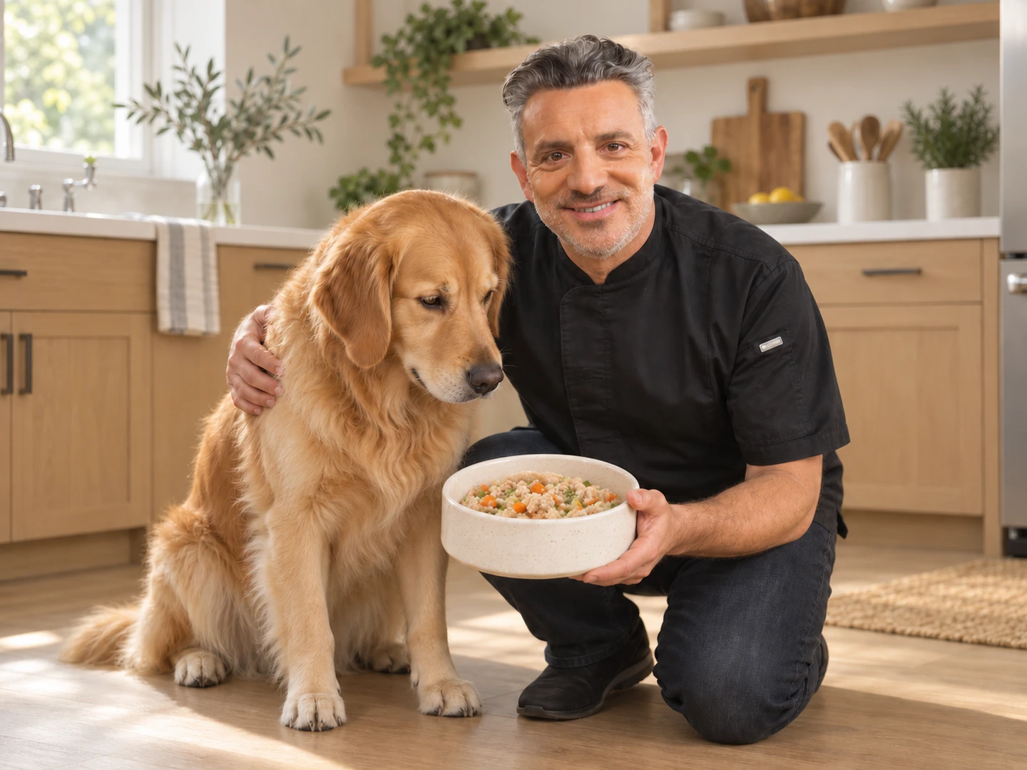 John DeLucie with Teddy