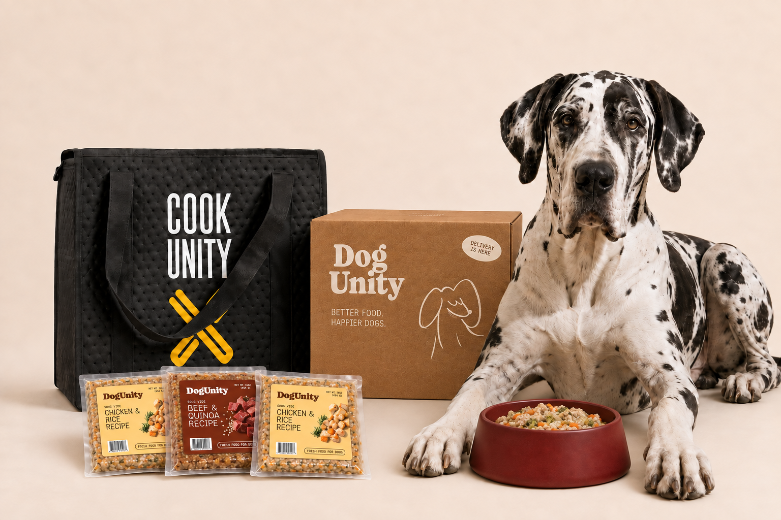 CookUnity and DogUnity chefs working together in the kitchen